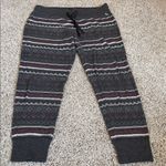 Eddie Bauer  Charcoal Fair isle Sleep Pants, Medium, EUC Photo 0