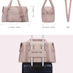 Large Gym Bag with Yoga Mat Buckle | Weekender Overnight Bag for Women | Travel Duffle Bag for Travel Essentials | Carry On Tote Bag Hospital Bag for Labor and Delivery Photo 5