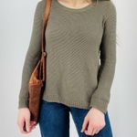 Madewell  Knit Crewneck Sweater in Moss Green Size XS Photo 2