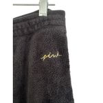 Victoria secret PINK Teddy Wide Leg Pajama Pants sz XL Black Photo 5