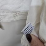 Bryn Walker Ivory Short Sleeve Tencel Open Crop Jacket Size Unknown Minimalist Photo 3