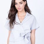 Lush Clothing Lush Tied in Stripes Blouse Photo 0