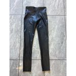 Spanx  Faux Leather High Waisted Petite Leggings Black S/P Photo 2