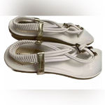 Henry Ferrera Women's LA Best White Slingback Sandals Size 7.5 Photo 3