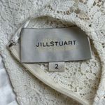 Jill Stuart  Illusion Yoke Lace Sheath Ivory White Knee Length Bridal Dress 2 Photo 9