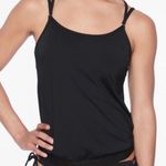 Athleta  Black Bra Sized Blousy Tankini Top Photo 6