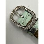 Suzette Collection Womens Juliette Collection Turquoise Watch Rhinestone Bezel Stainless Steel Back Photo 2