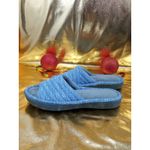 Isotoner Womens Blue Gray Slippers Size 6.5-7 Photo 3