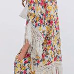 ZARA NWT Kimono Floral Print Cape Jacket Photo 5