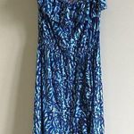 Lilly Pulitzer Flor Navy Oh Buoy Strapless Dress Photo 1