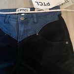 PTCL Western Denim & Corduroy Flared High Rise Pants size 28 Blue Black Photo 6