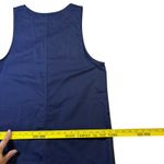 Karen Scott Women Navy Blue Sleeveless Button Front Knee Length Dress Y2K Size M Photo 7