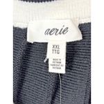 Aerie Pleated Knit Sweater Mini Skirt Black & White Size XXL Tennis New Photo 6