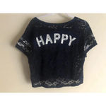 Map To Mars short sleeve cropped Floral lace top
Size L Photo 1