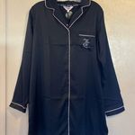 Juicy Couture NWT Satin Bling long-sleeve sleepshirt sz M Photo 0