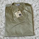 SER.O.YA Kate Silk Shirt in Sage size XS Photo 3