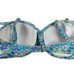 Helen Jon Womens Seaglass Twist Underwire Bra W/ Removable Straps Medium NWT Blue Photo 1