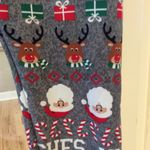 Christmas Leggings New Womens Medium Gray Photo 5