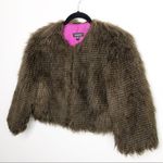 BE Be faux fur Cropped jacket Size M Photo 6