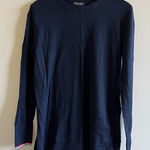 Banana Republic  EXTRA FINE MERINO SWEATER‎ CREWNECK NAVY BLUE WOMENS SIZE M Photo 0