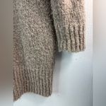 Lovestitch  M/L Oversized Knotted Knit Long Pocketed Cardigan Sweater in Taupe Photo 5