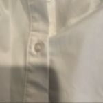 Roamans White Half Sleeve Button Down Shirt Womens 16 W Classic Preppy Basic Size 16W Photo 5