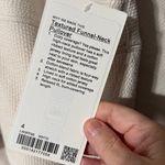 Lululemon Textured Funnel-Neck Pullover in white opal size 4 Photo 3
