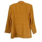 Ann Taylor Vtg Mustard Yellow Silk Blazer Sz 10 Button Front Photo 1