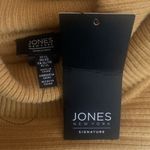 Jones New York  XL Yellow Ribbed Cowl Neck Pullover Sweater Jumper Sweatshirt NWT Photo 5