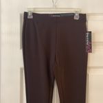 Peck & Peck  Ultimate Knit Slim Pant size 4 color brown brand new inseam 28” Photo 1