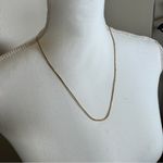 Vintage Gold Tone Herringbone Chain Necklace Womens Photo 1