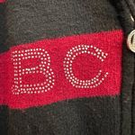 BCBGMAXAZRIA Vintage Y2K Rabbit Hair Knit Bedazzled Long Hooded Sweater Size XL Photo 4