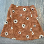 J. Suzette Vintage Sunflower‎ Wrap Skirt Size Small EUC Brown Photo 0