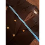 Vintage Espresso Brown Wool Pea Coat OLD MONEY HERITAGE EQUESTRIAN 12 M L Photo 4