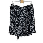 Torrid  Mini Challis Skirtall Black White Dot Print Plus‎ Size 0X Photo 8