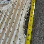 New BiBi Boutique Cream Textured Sleeveless Sweater Vest | Size XL White Photo 10