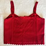 ZARA  Red Cropped Top Photo 1
