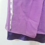 Adrianna Papell Chiffon Beaded Purple Maxi Dress Long Gown Photo 12