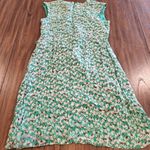 Moulinette Soeurs  Short Sleeve Silk Tulip Floral Print Faux Wrap Mini Dress 12 Photo 1