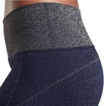 Athleta  Twilight High Waist Active Leggings Navy Blue Silver Shimmer Size Small Photo 3