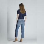 Driftwood  | Candace Cropped Straight Jeans w Satin Ribbon Side Stripe Sz 26 Photo 1