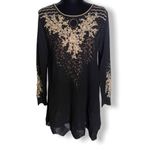 Longyuan Dicxiu Womens Dress Black Gold Bronze Beaded Fancy NEW Size undefined Photo 1
