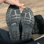 Sorel Vintage Black Midi Lace Up Winter Fleece Lined Faux Fur Collar Size 7 Photo 1