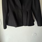 Ted Baker  London Peplum Jacket Wool Blend Coat‎ 1 Black Coquette Dark Academia Photo 2
