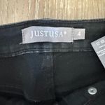 Just USA Black Cropped Straight Leg Jeans Photo 1