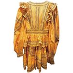 Ulla Johnson NEW Anais Embroidered Cotton Ruffle Dress in Papaya Photo 6