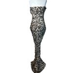 SER.O.YA Sasha Maxi Dress in Spotted Bengal Small New Womens Gown Brown Photo 5