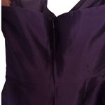 Alfred Sung Dress Womens Size 4 Formal Purple Strapless Ruched 90s Y2K Vintage Photo 6