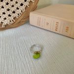 Handmade “Enyo” Green Abalone Fidget Ring Seed Bead Crystal Spinner Tactile Elastic Boho Photo 6