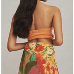 Anthropologie Farm Rio Floral Silky Satin Midi Skirt Photo 3